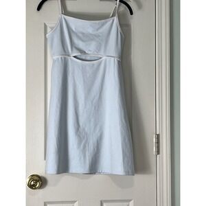 Wild Fable ButterBliss Light Blue Cutout Mini Dress Womens Medium Adj Strap